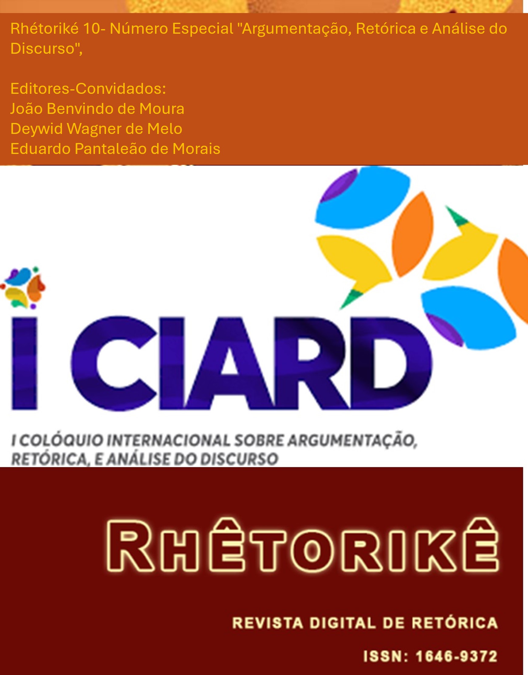 10-Número Especial "Argumentação, Retórica e Análise do Discurso"